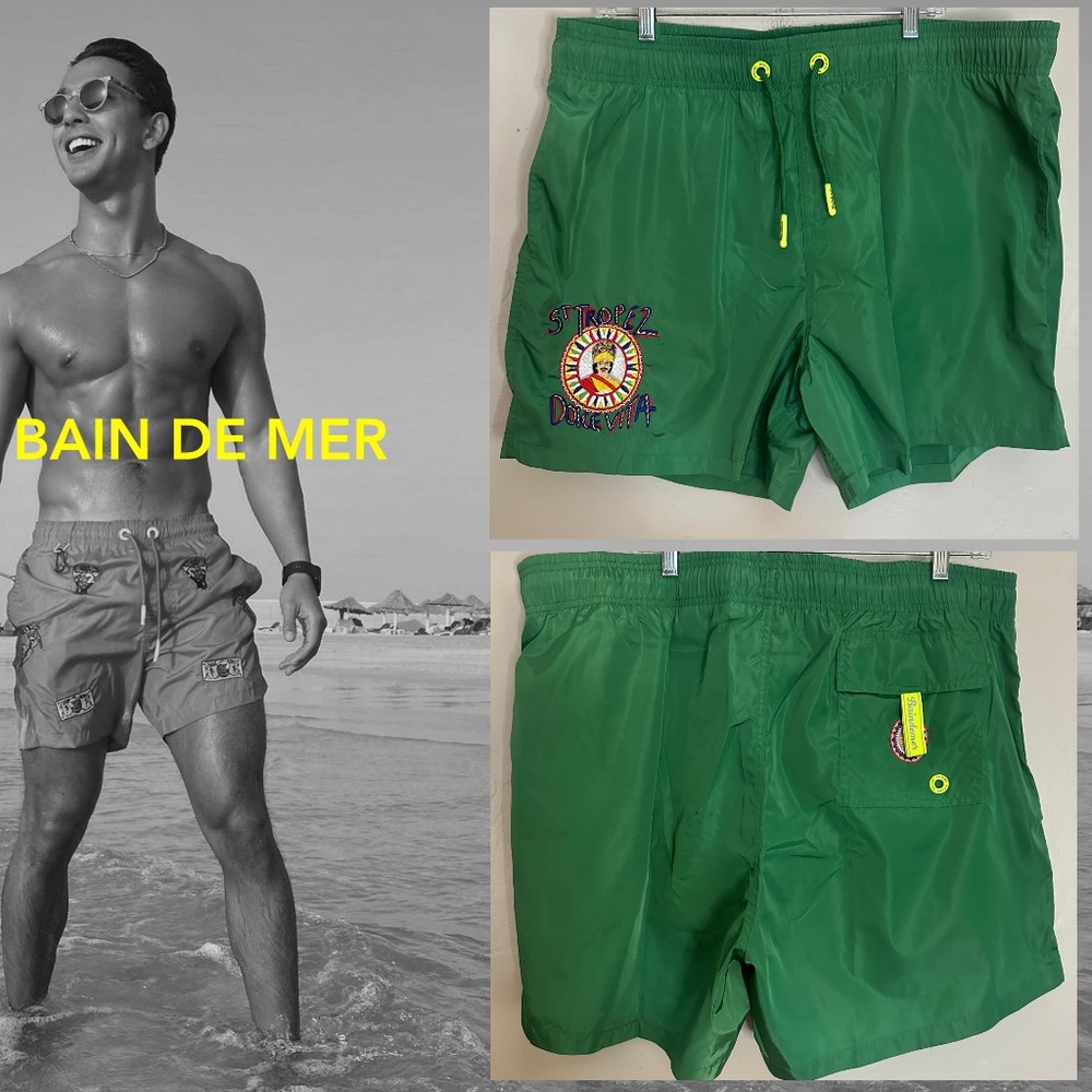 Bain de Mer Swim Trunks 3XL runs small New without tags from store mannequin